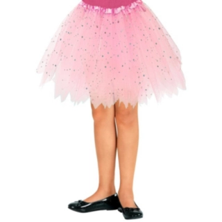 Glitrende Tutu Barneskjørt Tyll Rosa