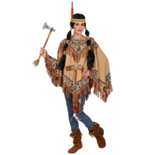 Amerikansk Indianer Poncho