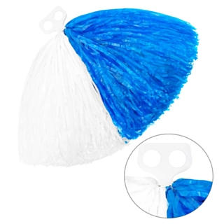 Cheerleader Pom Pom Blå og Hvit