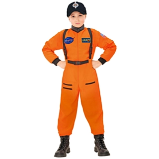 Oransje Astronaut Barnekostyme
