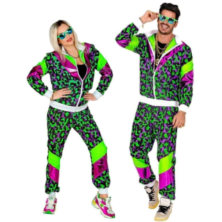 80-talls Neon Grilldress Kostyme