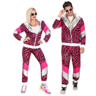 1980 Tiger Grilldress Kostyme Rosa