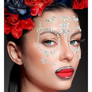 Dia de los Muertos Ansiktskrystaller Diamant