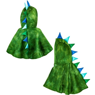 Dinosaur Plysj Poncho Barnekostyme