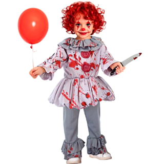 Blodig Grøsserklovn Barnekostyme