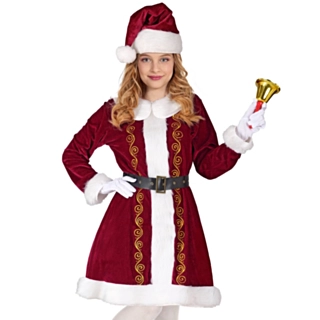 Mrs. Claus Barnekostyme