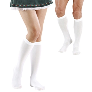 Knestrømper Hvit