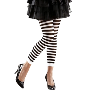 Stripete Leggings Svart og Hvit