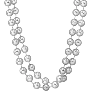 Gangster Bling Perlekjeder Sølv