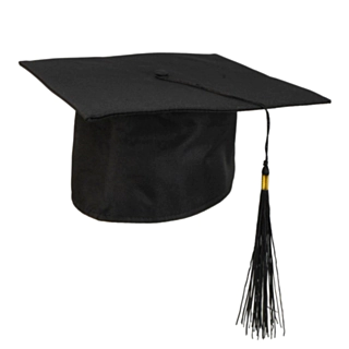 Graduation Hatt Svart
