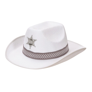 Hvit Sheriffhatt
