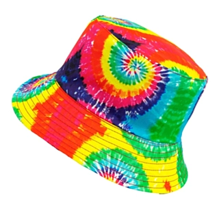 Tie-Dye Bøttehatt Regnbue