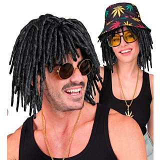 Reggae Dreadlock Parykk Svart