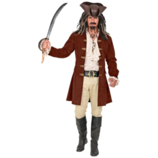 Piratjakke Brun