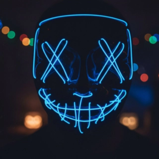 Purge LED Maske Blå