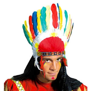 Indianer Høvding Hodeplagg