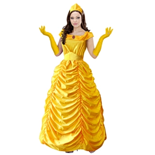 Eventyrlig Prinsesse Belle Kostyme