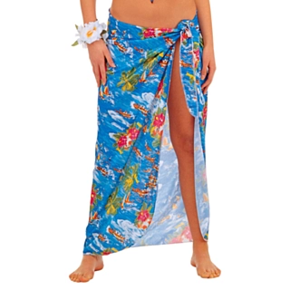 Hawaiiskjørt Blått