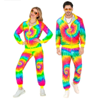 Neon Psychedelic 80-talls Treningsdress Kostyme