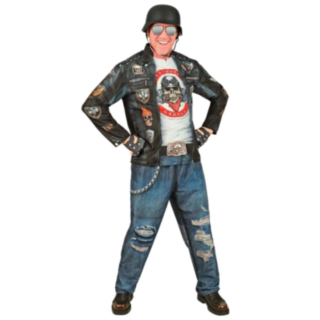 Motorsykkel Punk Kostyme