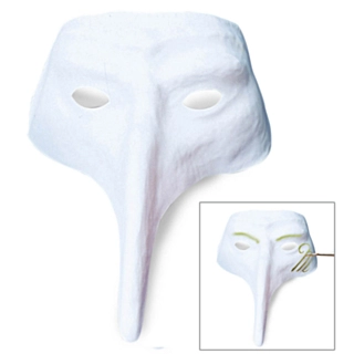 Venetiansk Maske Hvit