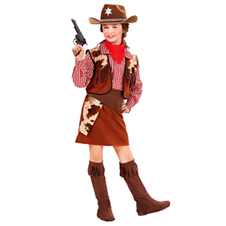 Amerikansk Cowgirl Barnekostyme