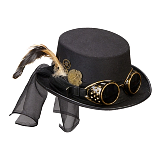 Steampunkhatt med Briller