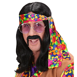 Hippie Dude Parykk Svart