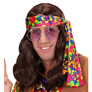 Hippie Dude Parykk Brun