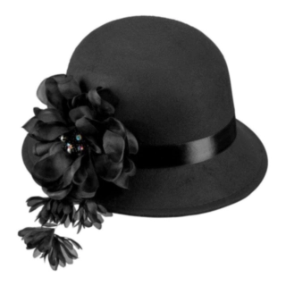 1920-talls Hatt Svart