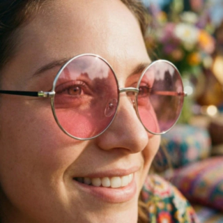 Hippie Solbriller Rosa