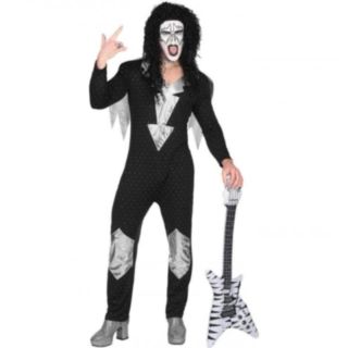 Heavy Metal Rockstjerne Kostyme