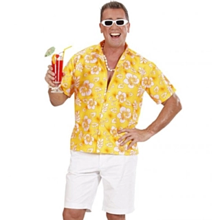 Hawaiiskjorte Gul