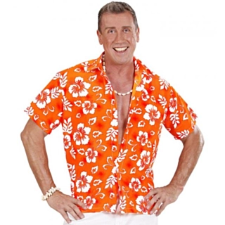 Hawaiiskjorte Oransje