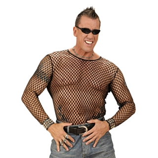 Nettingbluse Svart