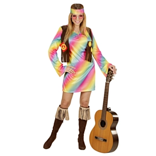 Hippiejente Regnbue Kostyme