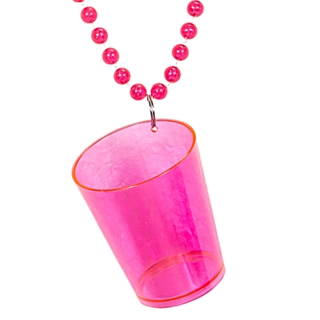 Shotglass Halskjede Rosa
