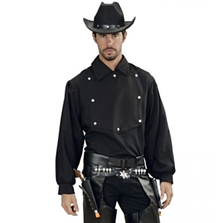 Cowboy Skjorte Svart