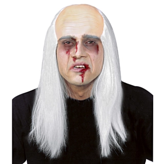 Zombie Skallet Hvitt Hår