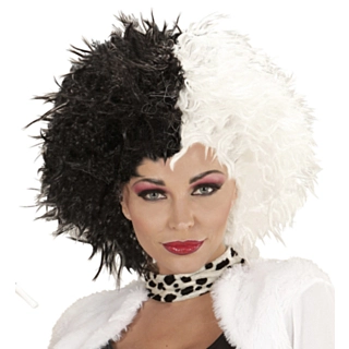 Cruella De Vil Afro Parykk