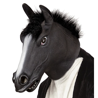 Hest Maske Svart