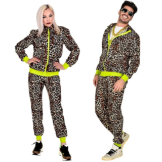 80-talls Leopard Grilldress Kostyme