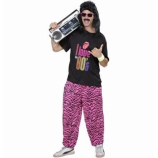 Hiphop 80-talls Fyr Kostyme