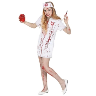 Zombie Sykepleierske Barnekostyme