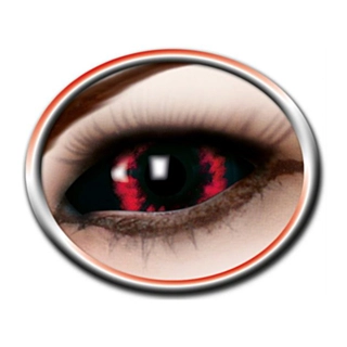 Sclera kontaktlinser Rød demon, 6 mnd