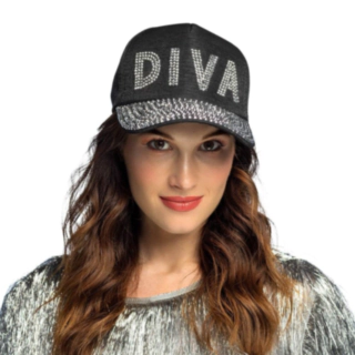 Diva Diamant Caps Svart