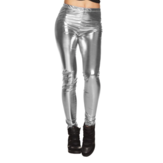 Leggings Metallisk Sølv