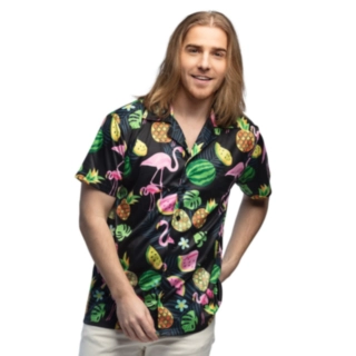 Flamingo Hawaii Skjorte