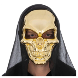 Skjelett Maske Gull