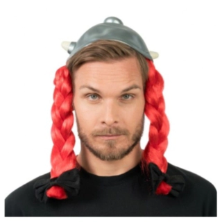 Asterix® Obelix Hjelm med Fletter